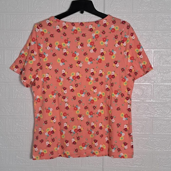 Charter Club Cotton Floral-Print T-Shirt Large - Picture 9 of 9
